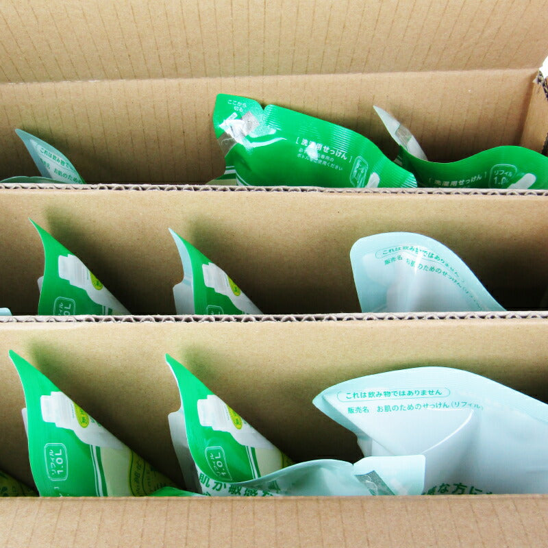 【マラソン限定！最大2000円OFFクーポン配布中！】ミヨシ石鹸無添加お肌のための洗濯用液体せっけんリフィル1L（1000mL）×12袋ケース販売［MIYOSHI］