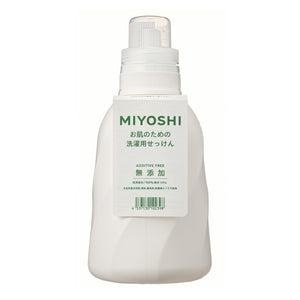 ミヨシ石鹸 無添加 お肌のための洗濯用液体せっけんボトル 1100ml
