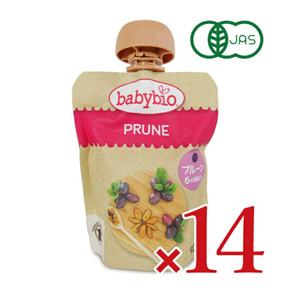 【最大2200円OFFのスーパーSALE限定クーポン配布中！】ベビービオベビースムージープルーン90g×14個ケース販売有機JAS