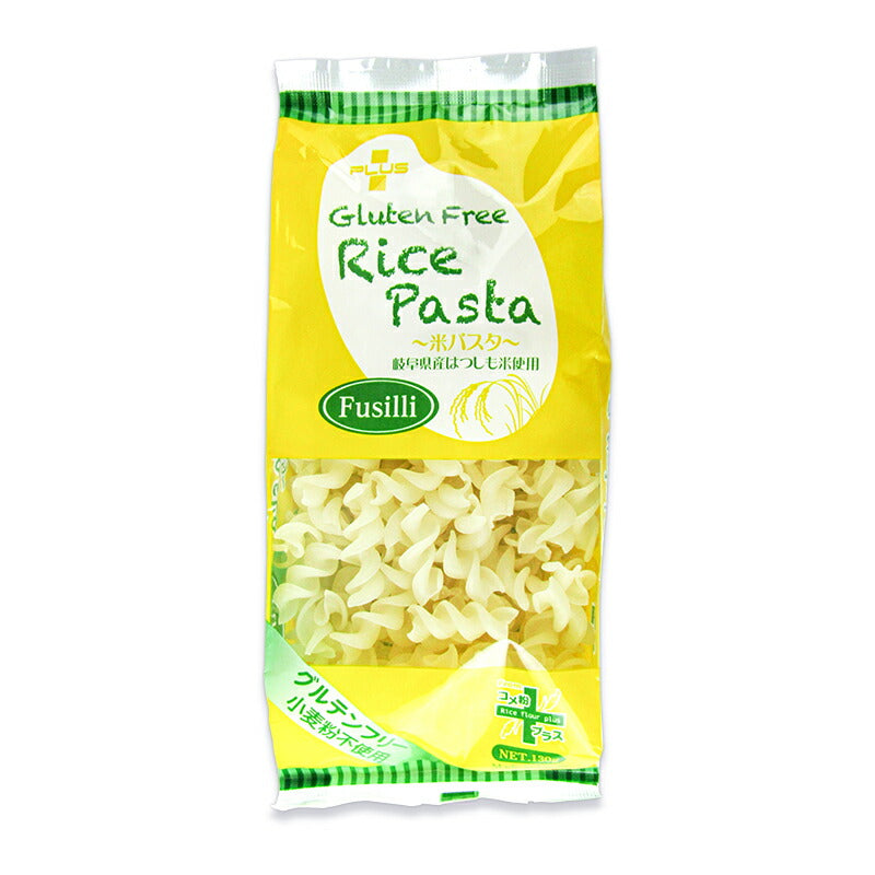 【マラソン限定！最大2000円OFFクーポン配布中！】PLUSグルテンフリーライスパスタフジッリ130g