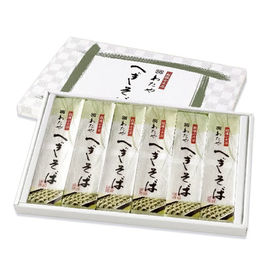 《送料無料》わたやへぎそば乾麺200g×6袋つゆ無し