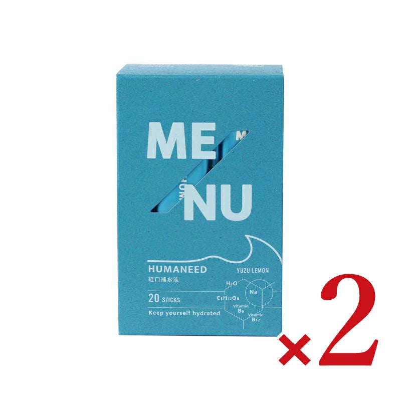 MENU HUMANEED YUZU LEMON 経口補水液 ゆずレモン 312 g （15.6g×20本）