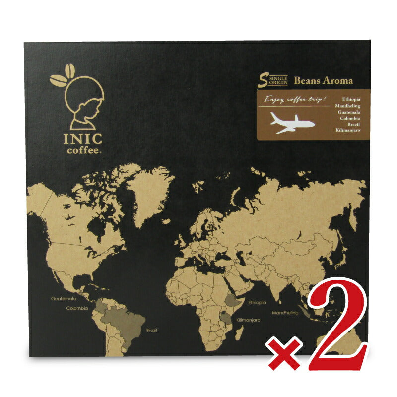 イニックコーヒー INIC COFFEE ビーンズアロマ アソートギフト ALL 4g×3本×6種 [パウダーフーズフォレスト]