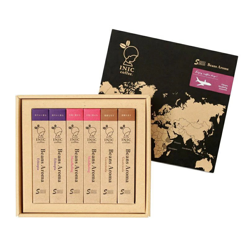 イニックコーヒー INIC COFFEE ビーンズアロマ アソートギフト 001 4g×18本 [パウダーフーズフォレスト]