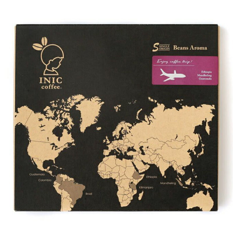 【ミライスタイル】イニックコーヒーINICCOFFEEビーンズアロマアソートギフト0014g×18本