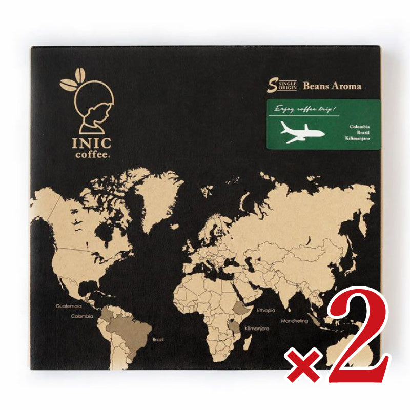 イニックコーヒー INIC COFFEE ビーンズアロマ アソートギフト 002 4g×18本 [パウダーフーズフォレスト]