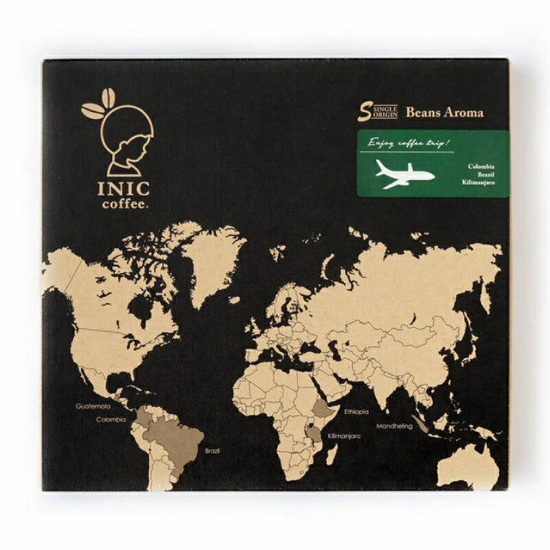 《送料無料》イニックコーヒーINICCOFFEEビーンズアロマアソートギフト0024g×18本×2箱