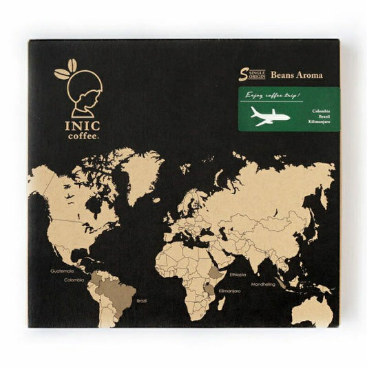 《送料無料》イニックコーヒーINICCOFFEEビーンズアロマアソートギフト0024g×18本×2箱