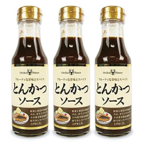 【3月1日限定！最大2,000円OFFクーポン配布中】オジカソース工業とんかつソース220ml×3本濃厚ソース
