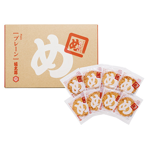 めんこ太郎出品 山口油屋福太郎 辛子めんたい風味 めんべい プレーン 2枚×8袋