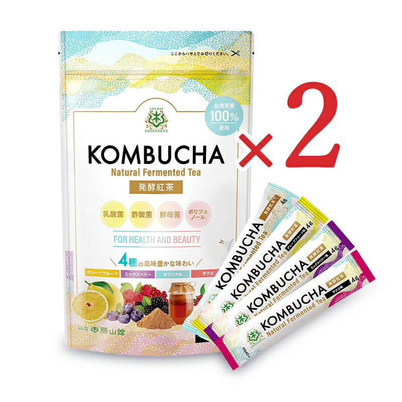 勝山ネクステージ コンブチャ KOMBUCHA アソー トセット 4g×12本 仙台勝山館 発酵紅茶