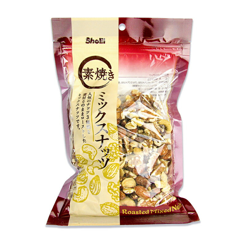 正栄食品素焼きミックスナッツロースト300g無塩無油チャック付き