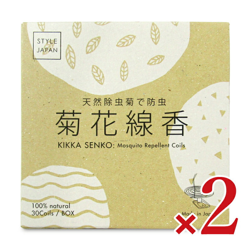 【月初め34時間限定！最大2160円OFFクーポンプレゼント！】STYLEJAPANオリジナル菊花線香標準型10巻×3包入