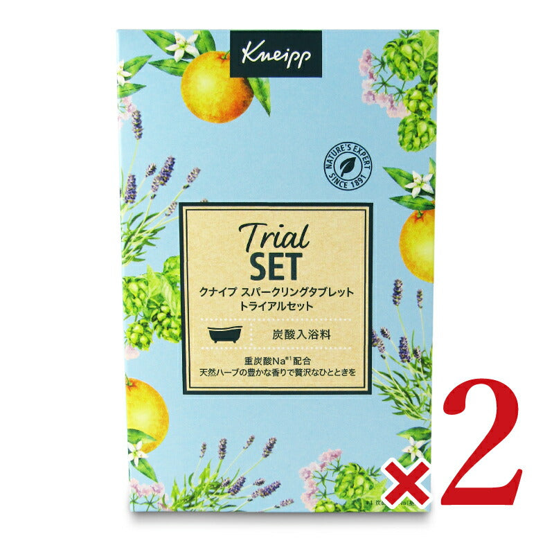 【8/15-18限定！最大2160円OFFクーポン配布中！】クナイプスパークリングタブレットトライアル50g×6×2箱