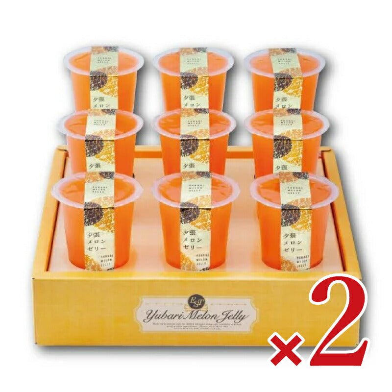 【マラソン限定!!最大2000円OFFクーポン配布中】《送料無料》北辰フーズ夕張メロンゼリーエスト[125g×9個]×2箱セット