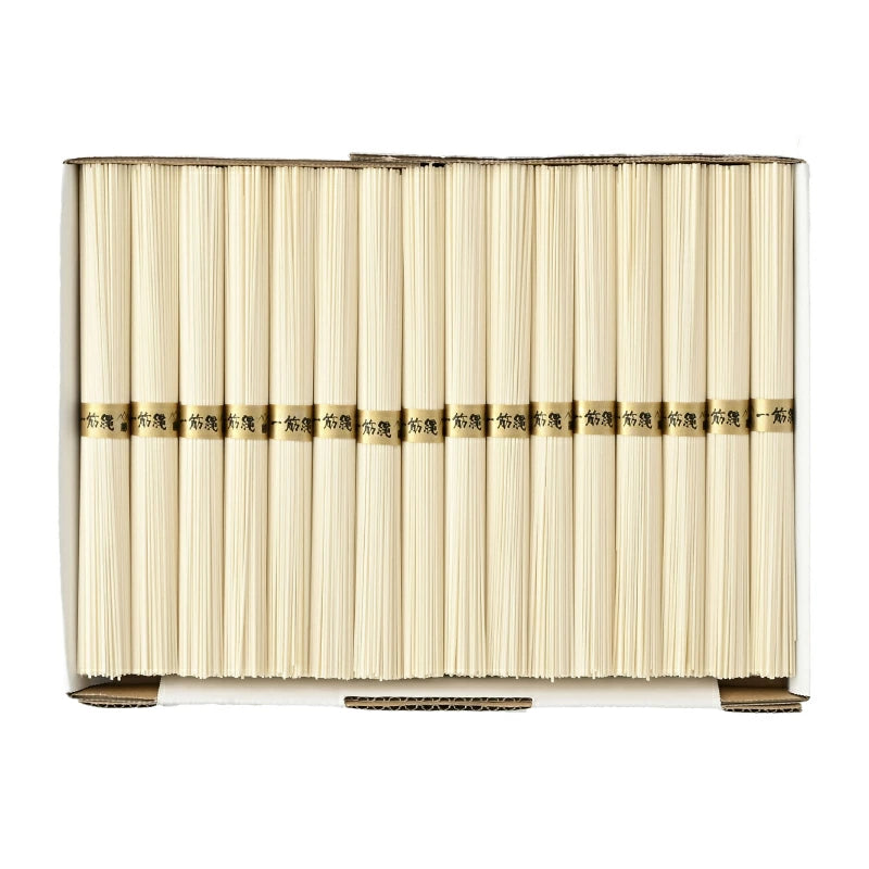 三輪山勝製麺 一筋縄 麦縄そうめん紙箱入 800g（50g×16束）