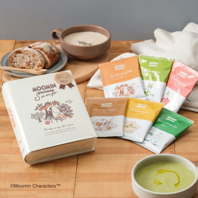 【マラソン限定!最大2000円OFFクーポン配布中!】ムーミン＆テーブル6種類のスープギフトボックス