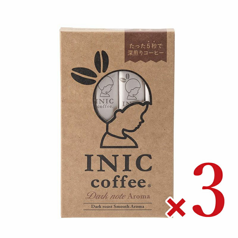 INIC coffee ダークノートアロマ スティックコーヒー 12本入り [パウダーフーズフォレスト]