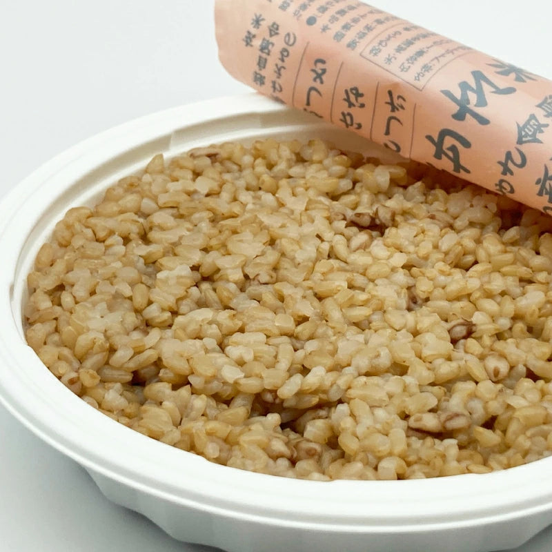 結わえる 寝かせ玄米ごはんパック もち麦ブレンド 160g×24個セット ケース販売