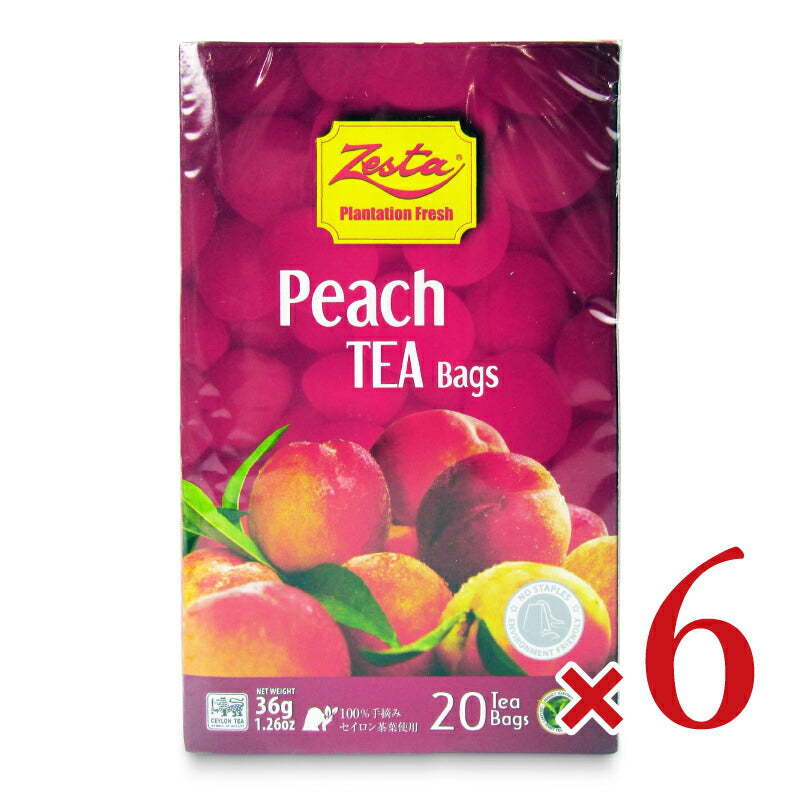 《送料無料》ゼスタピーチティ1.8g×20TB×6個