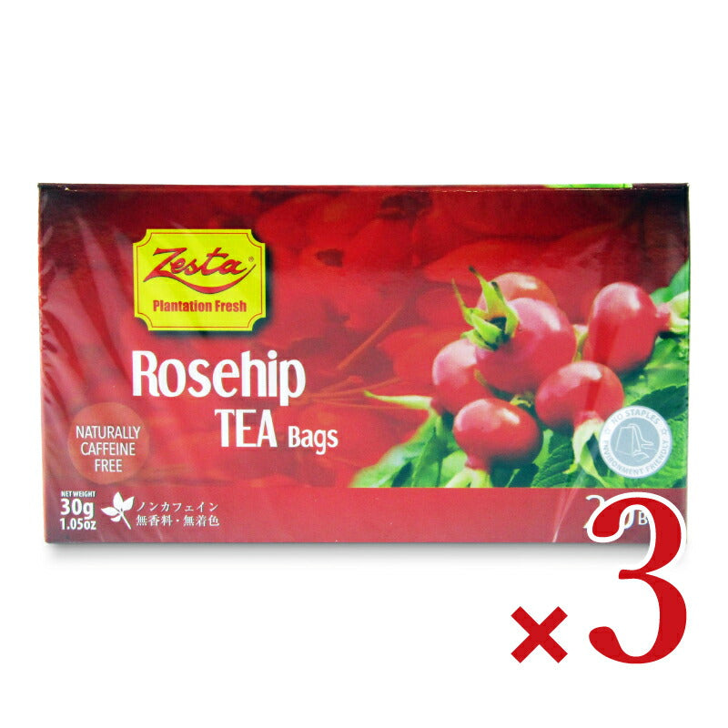 ゼスタローズヒップティ1.5g×20TB×3個