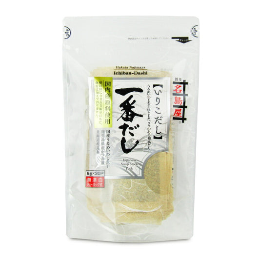 【月初34時間限定！最大2200円OFFクーポン配布中！】【ミライスタイル】井口食品博多名島屋一番だし6g×30袋