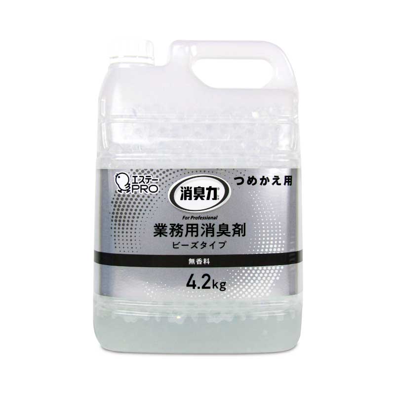 エステーPRO消臭力業務用ビーズつめかえ無香料4.2kg