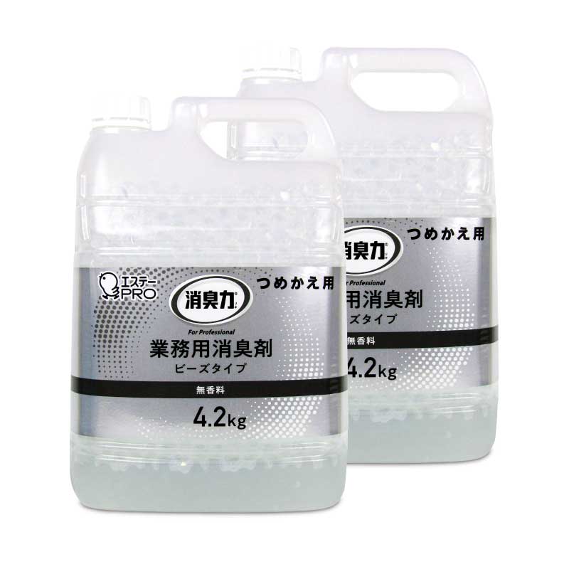 エステーPRO消臭力業務用ビーズつめかえ無香料4.2kg