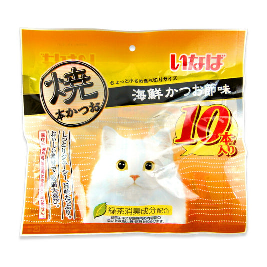【マラソン限定！最大2000円OFFクーポン配布中！】いなば焼本かつお海鮮かつお味10本