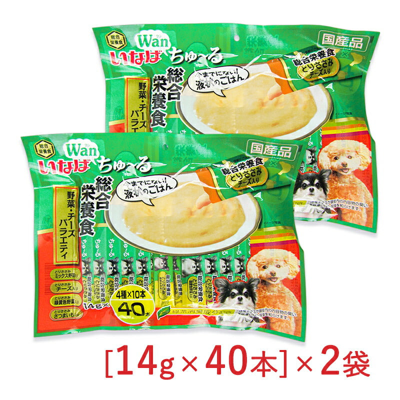 いなば ワンちゅーる 犬用 成犬 総合栄養食 ごはん 野菜・チーズ