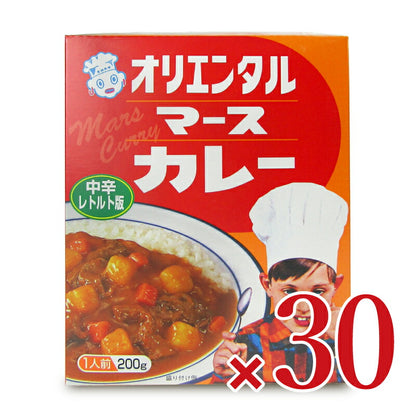 【マラソン限定!最大2200円OFFクーポン配布中!】【ミライスタイル】《ケース》オリエンタルマースカレーレトルト200g×30個セット