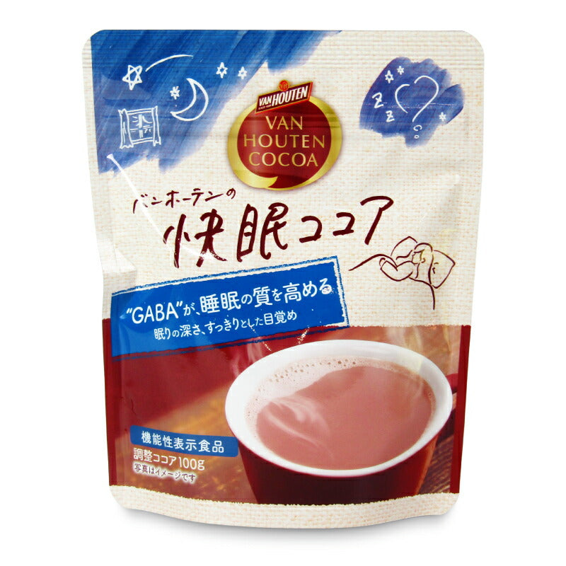 【スーパーSALE限定!最大2000円OFFクーポン配布中!】片岡物産バンホーテンの快眠ココア100g