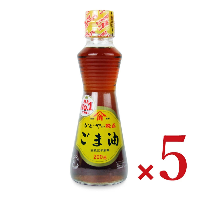 かどや製油 金印純正ごま油 200g