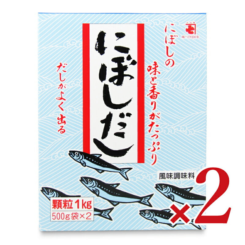 かね七風味調味料にぼしだし1kg×2個