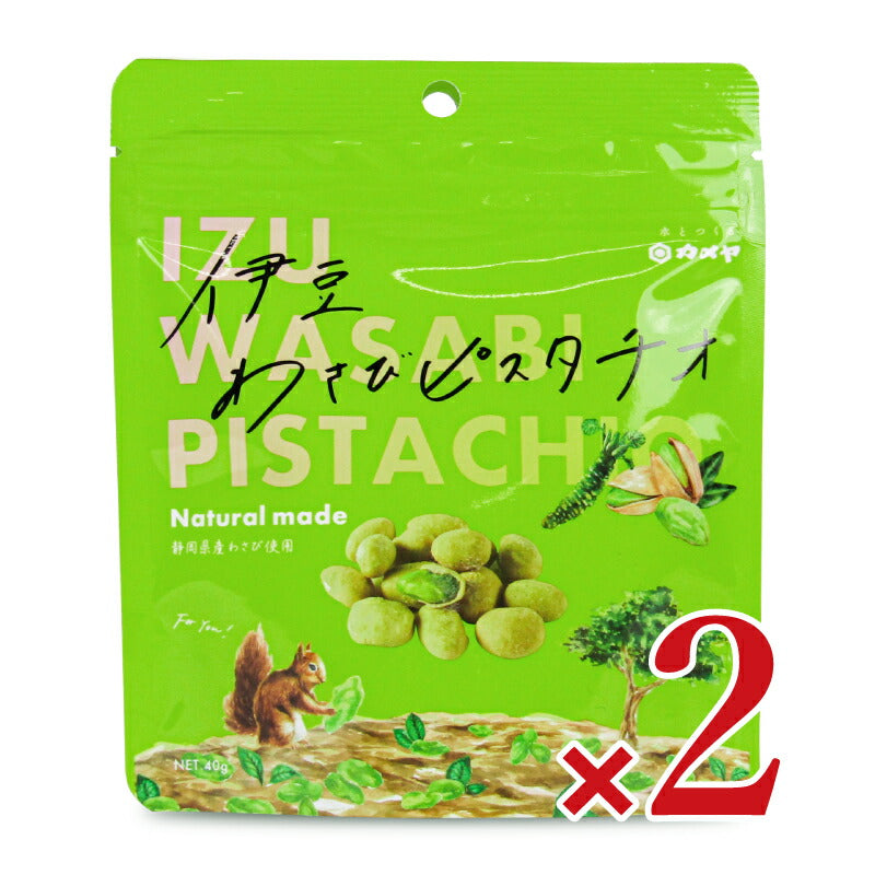 【マラソン限定！最大2000円OFFクーポン配布中！】カメヤ食品伊豆わさびピスタチオ40g
