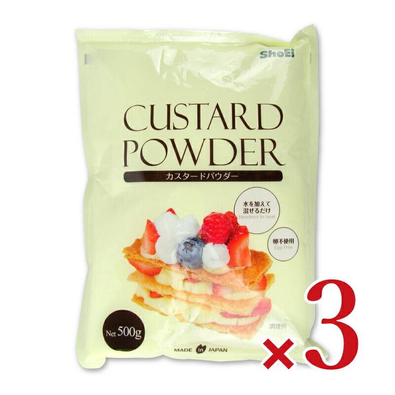 正栄食品カスタードパウダー500g×3袋