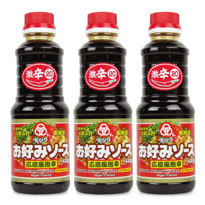 【マラソン限定！最大2000円OFFクーポン配布中】ミツワ広島風激辛お好みソース420g[サンフーズ]