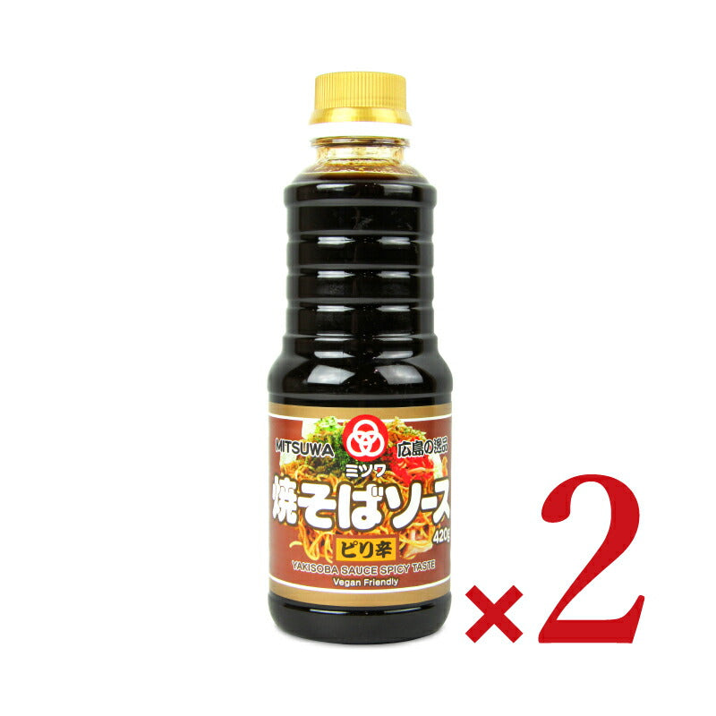 【マラソン限定！最大2200円OFFクーポン配布中！】ミツワ焼そばソース大人のピリ辛420g[サンフーズ]