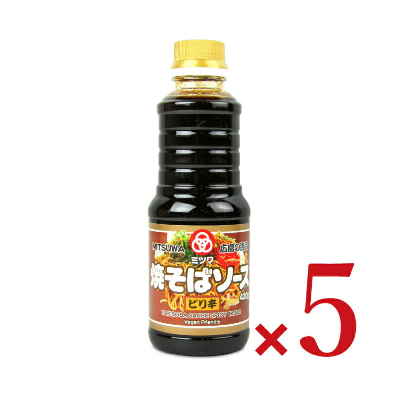 【マラソン限定！最大2200円OFFクーポン配布中！】ミツワ焼そばソース大人のピリ辛420g[サンフーズ]