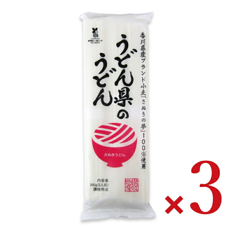 【マラソン限定！最大2160円OFFクーポンプレゼント！】讃岐物産うどん県のうどん300g×3袋