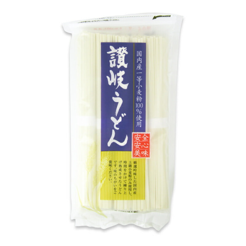 【マラソン限定！最大2160円OFFクーポンプレゼント！】讃岐物産国内産小麦讃岐うどん500g