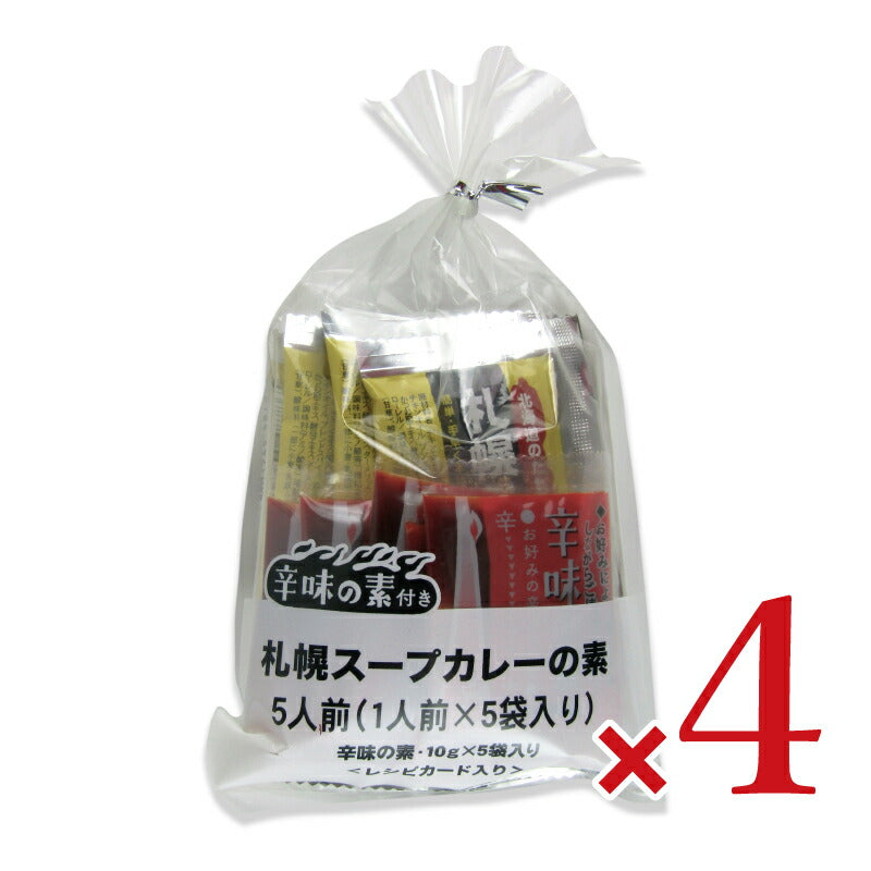 ソラチ札幌スープカレーの素（辛味の素付）5P175g×4袋