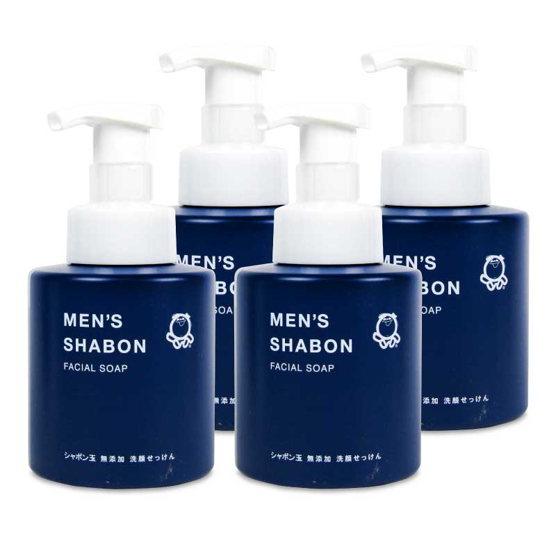 【スーパーSALE限定！最大2000円OFFクーポン配布中】シャボン玉石けんメンズシャボンフェイシャルソープ300ml