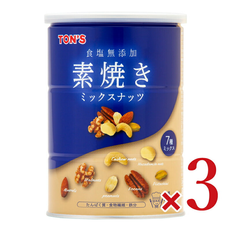 東洋ナッツ食品 トンTON'S 素焼きミックスナッツ缶 350g