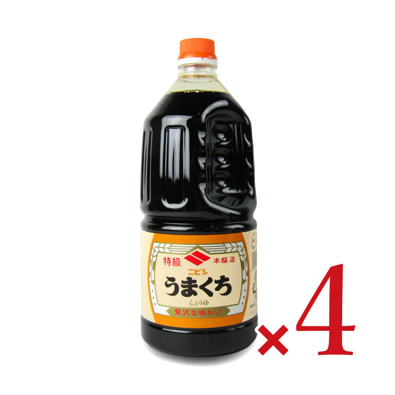 《賞味期限間近のお試し価格》ニビシ醤油特級うまくちしょうゆ1.5L×4本