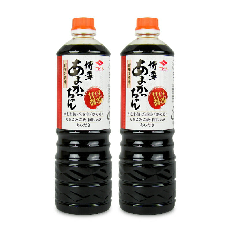 【月初め34時間限定！最大2200円クーポン配布中！】ニビシ醤油あまかっちゃんしょうゆ1L