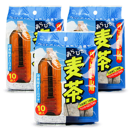 日東食品工業 ニットーリレー ペットボトル 冷水用 ティーパック あらびき麦茶 15g×10本