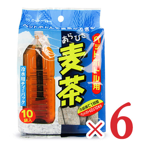 日東食品工業 ニットーリレー ペットボトル 冷水用 ティーパック あらびき麦茶 15g×10本