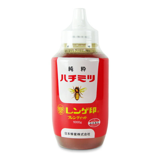 【スーパーSALE限定！最大2000円OFFクーポン配布中！】日本蜂蜜レンゲ印純粋ハチミツ(ブレンド)1kg
