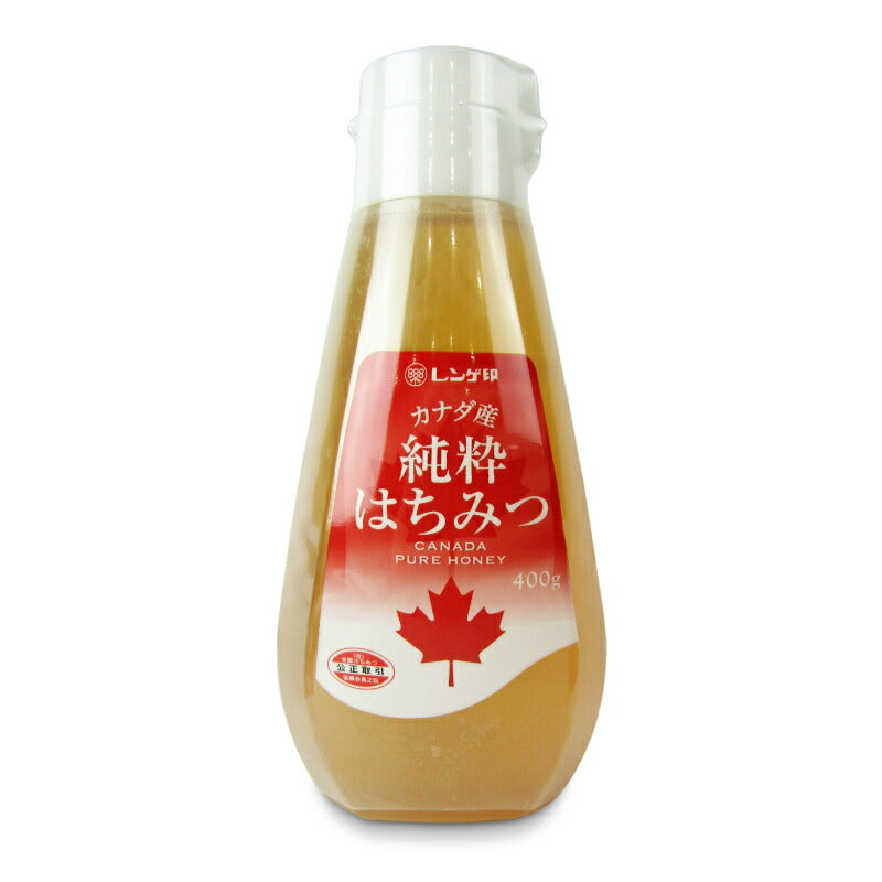 【スーパーSALE限定！最大2000円OFFクーポン配布中！】日本蜂蜜レンゲ印カナダ産純粋はちみつ400g